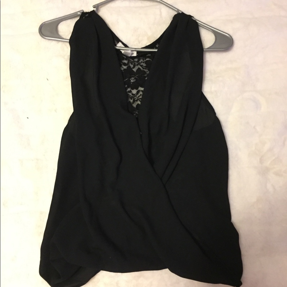 Black Lace Dress Tank Top